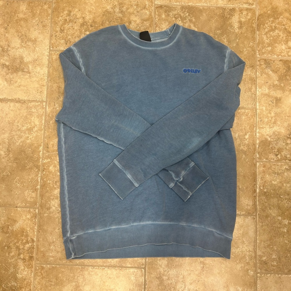 Oakley Blue Crewneck Sweater Classic Style